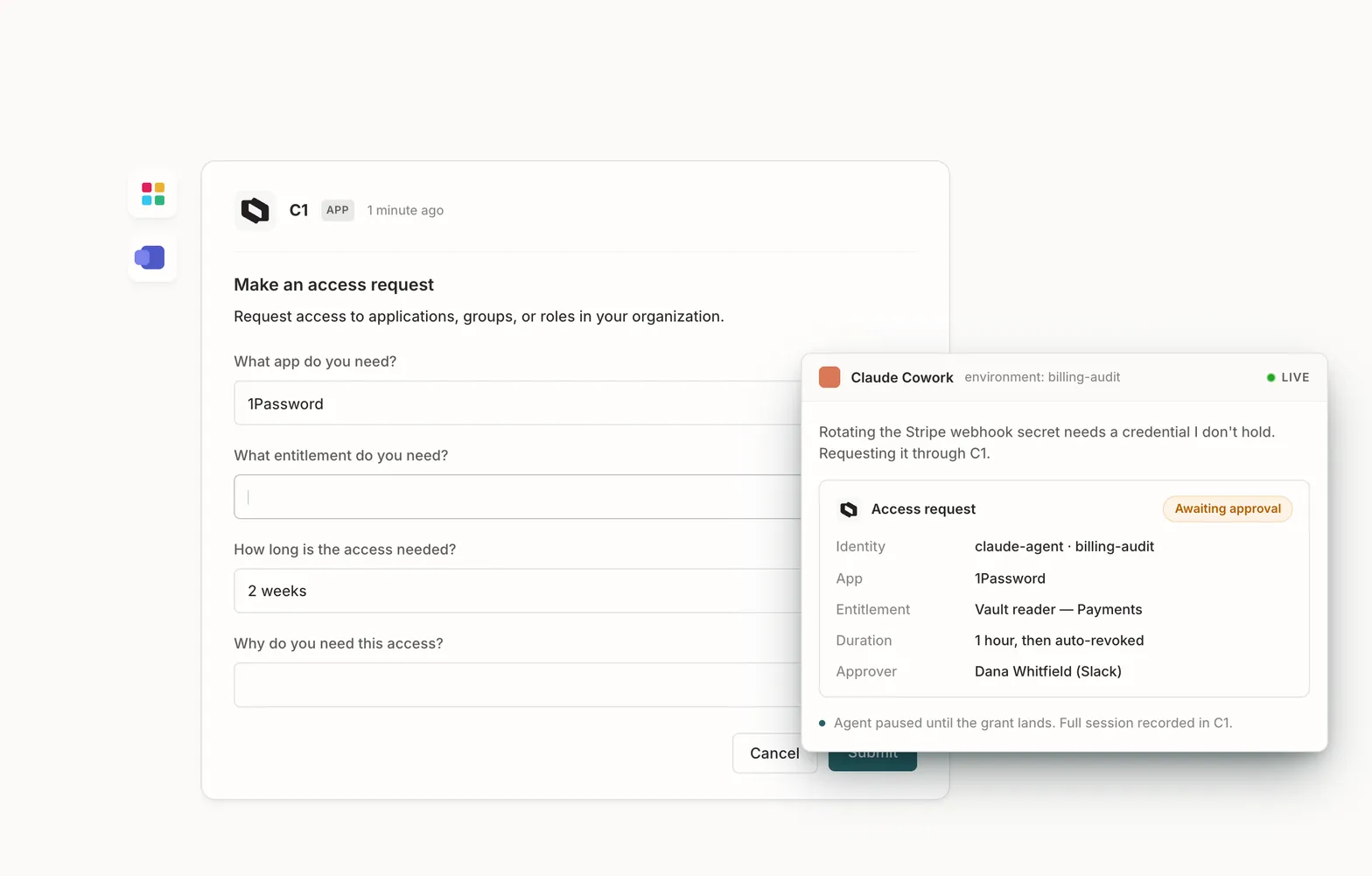Let people request access where work happens