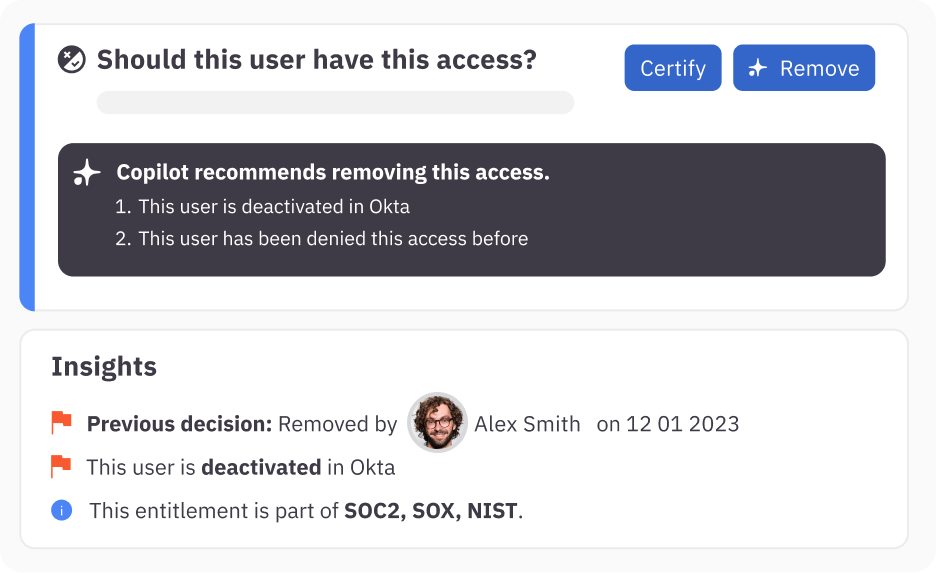 Recommend access adjustments