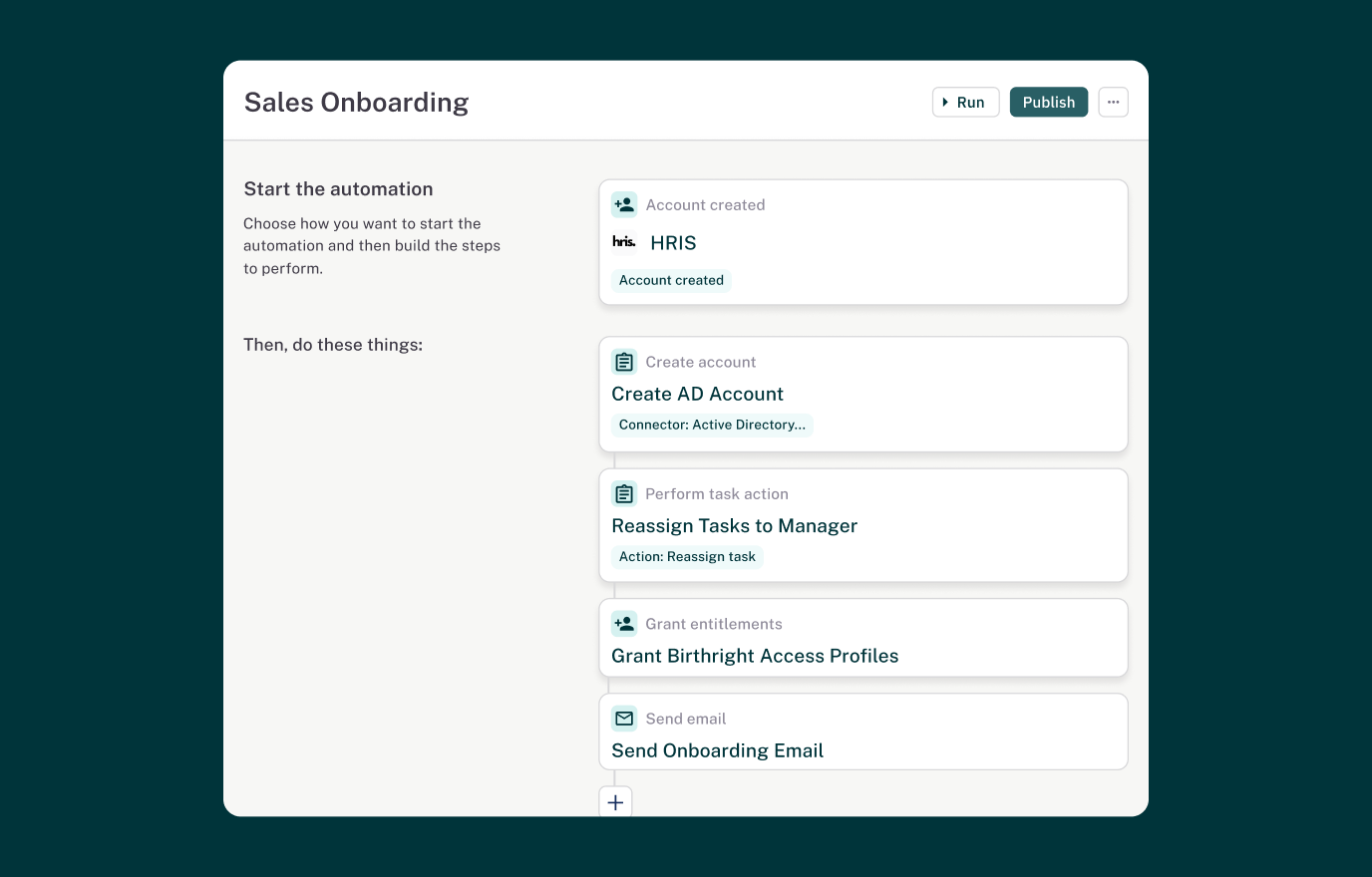 Set workflows to run autonomously