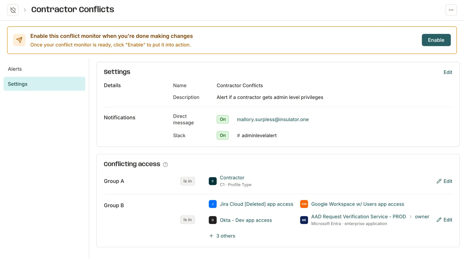 Catch access conflicts before they become findings