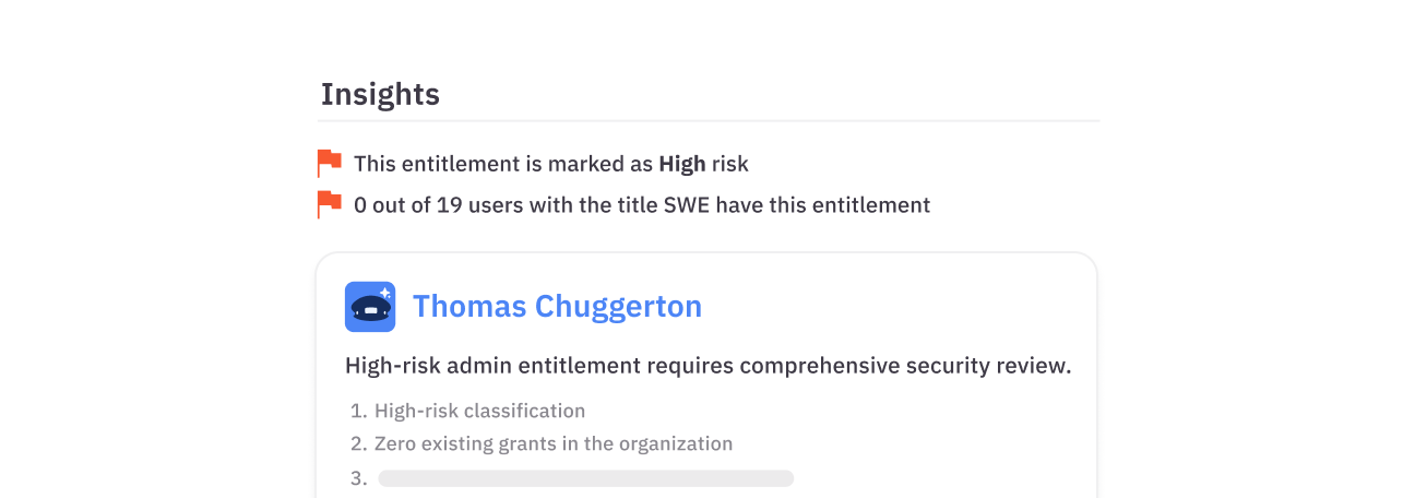 Risk insights for approvers