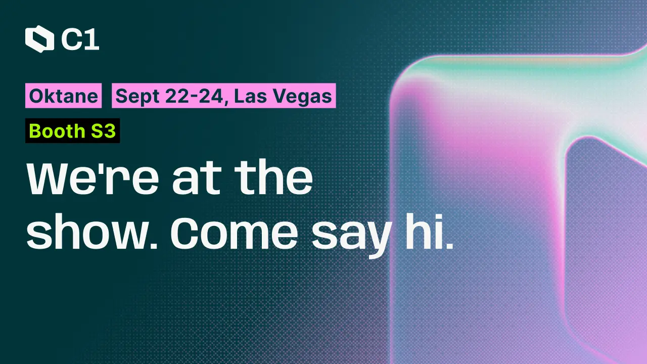 Meet C1 at Oktane 2026 — Booth S3