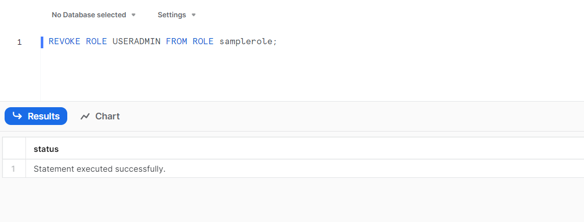 Revoking role from role