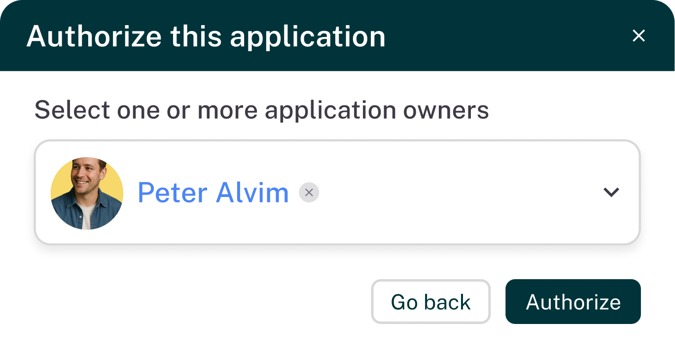 Option to authorize or ignore