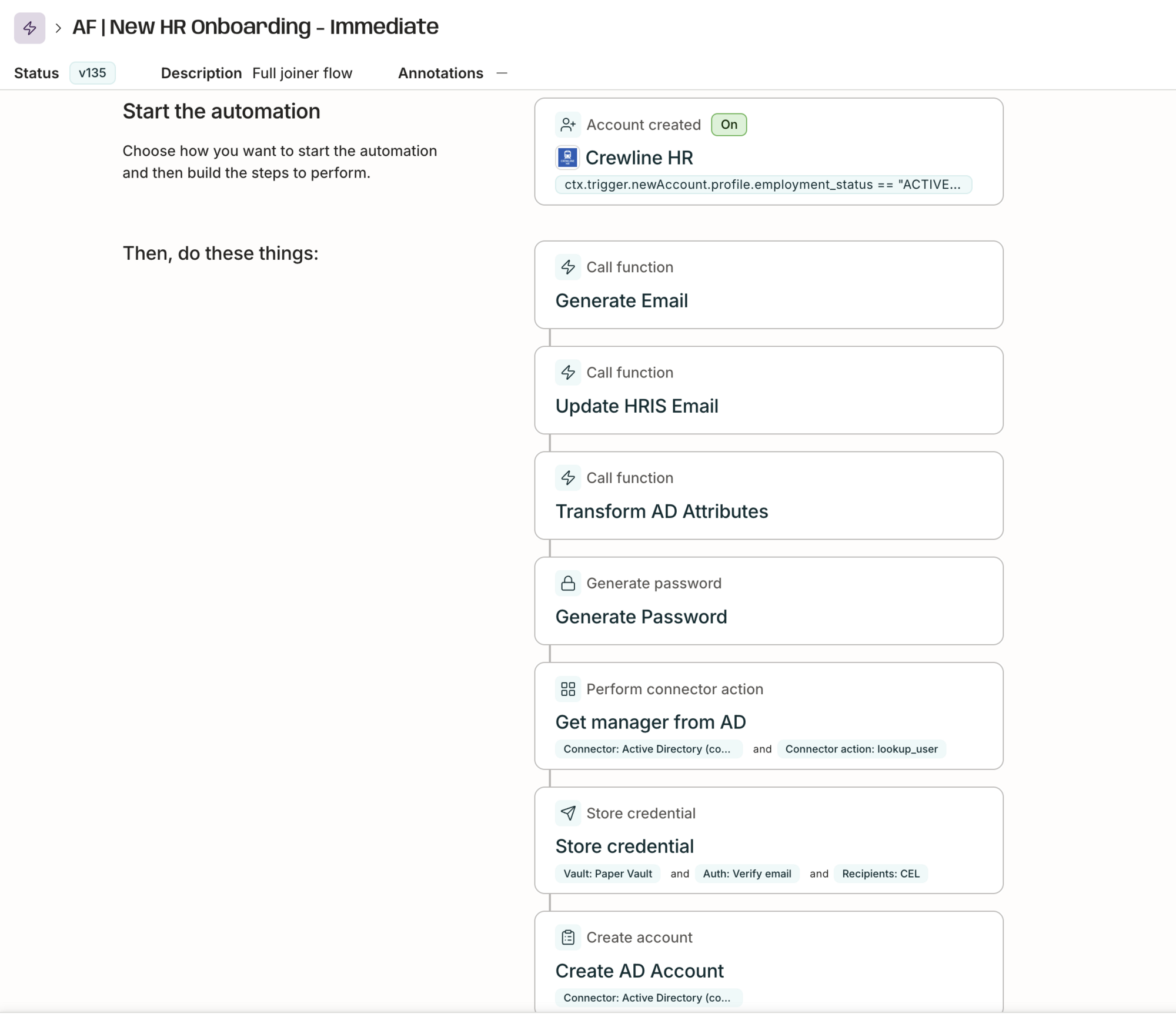 C1 HR onboarding automation workflow